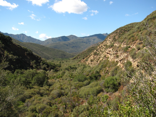 a look back over the valley