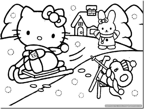 colorear hello kitty navidad (15)