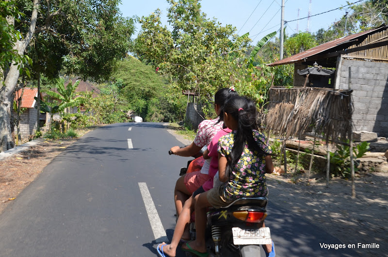 On the motorbike