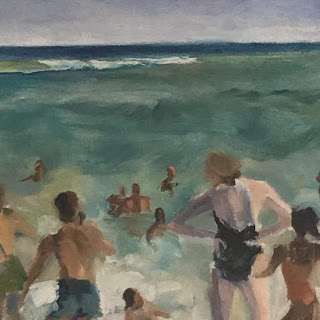 Leslie Bender Beach Painting