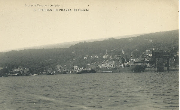 Vapores operando en el puerto de San Esteban de Pravia. Archivo Manuel Rodríguez Aguilar.jpg