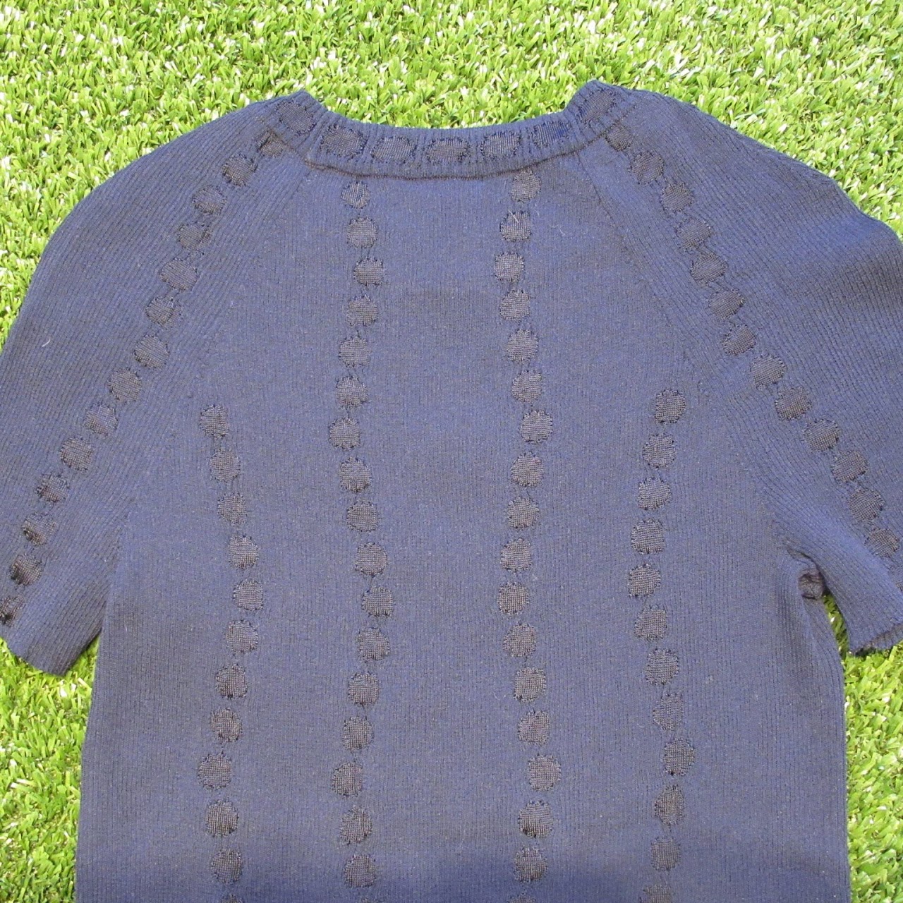 Chanel Navy Blue Knit Top