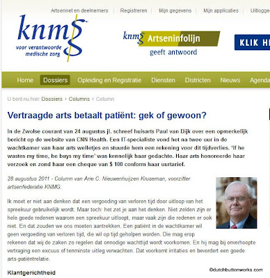 Vertraagde arts betaalt patiënt