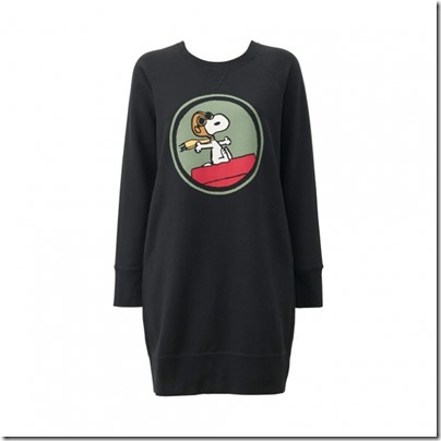 UNIQLO X Peanuts Women Sweat Pullover Dress 01