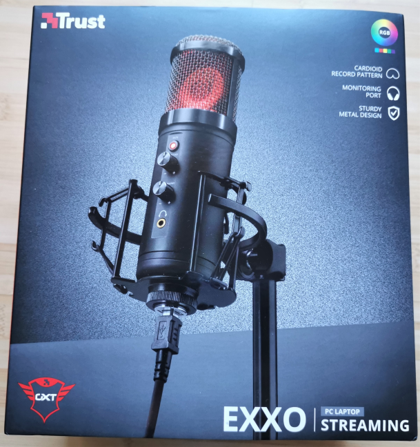 Trust GXT 256 Exxo에 사용된 포장