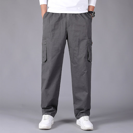 Title 7, Elastic Waist Plus Size Middle-aged Dad Wear-re...