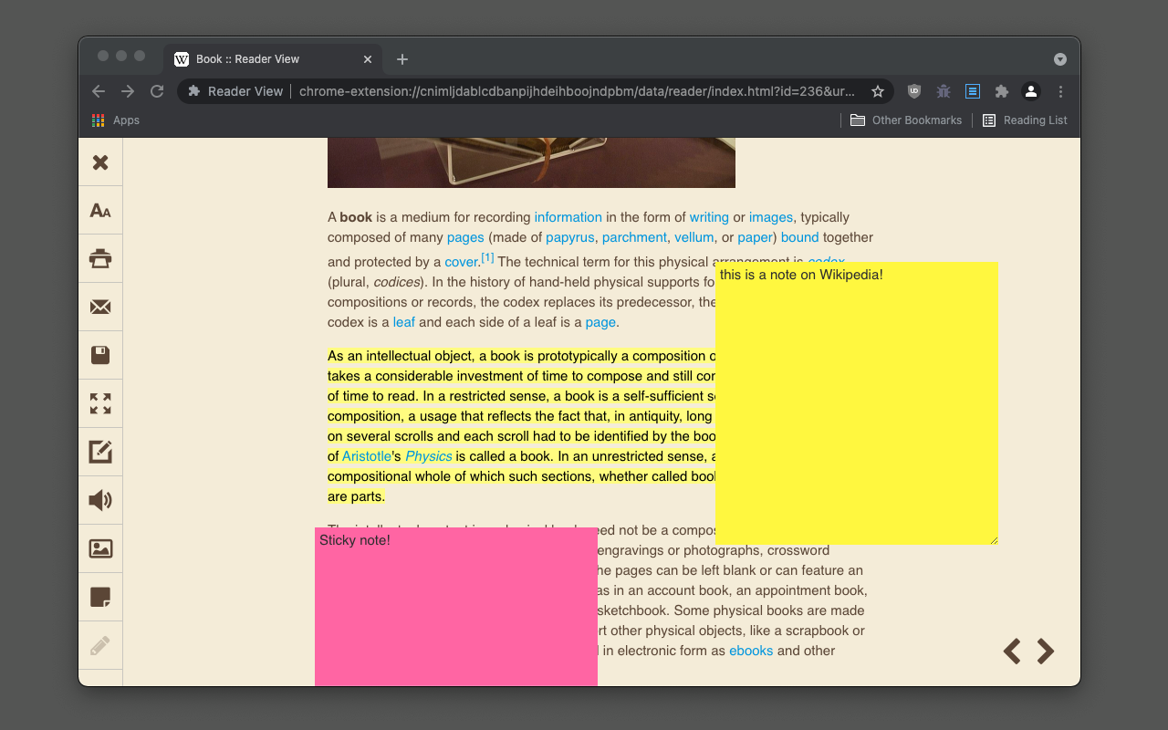 Reader View Chrome Extension Image 6