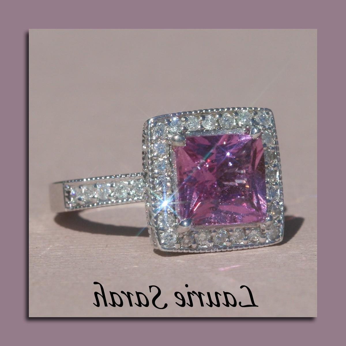 Princess Cut Pink Sapphire