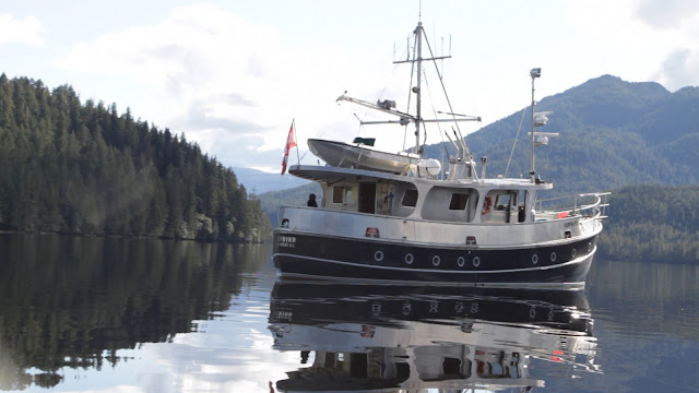  All aboard the Surfbird. Doug, one of the oldest remaining Guardians, has lived on the Surfbird for nearly 40 years in order to watch after the precious wildlife of the Great Bear Rainforest. Accompanied by his wife and 2 dogs, he lives far from common amenities like hospitals and groceries. Photographer Courtney Quirin