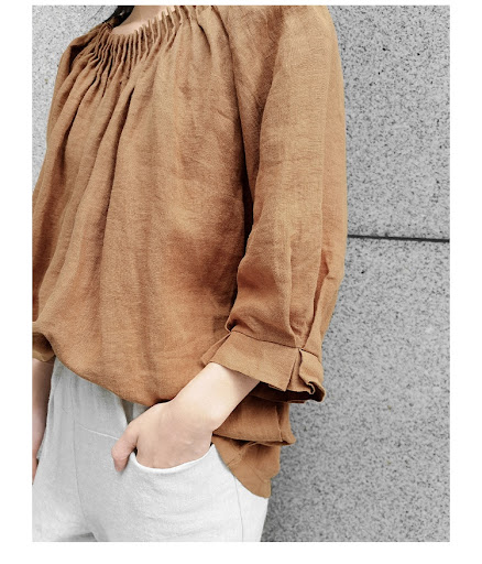 Title 16, Japanese Loose Plus Size Cotton Linen T-shirt w...