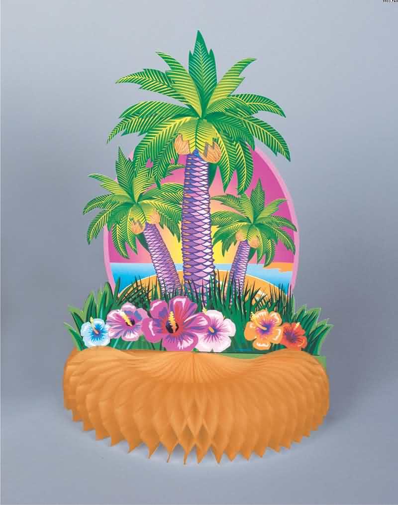 Hawaiian Luau Palm tree