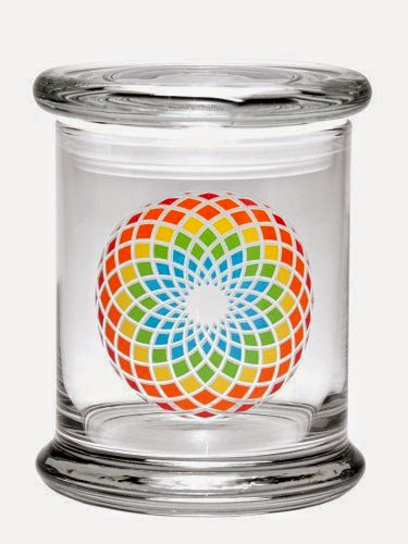  Fractal Spirograph Pop Top Jar by - Various Sizes (Large)