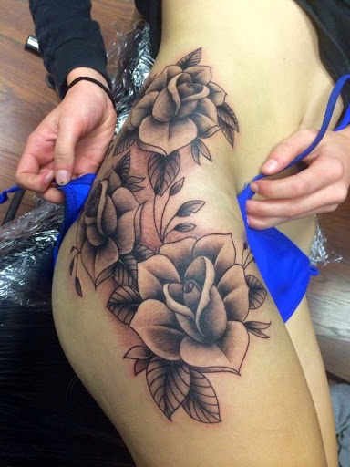 tattoos for girl thigh