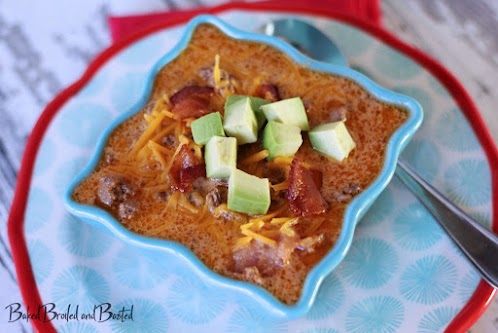 Low Carb Bacon Cheeseburger Soup