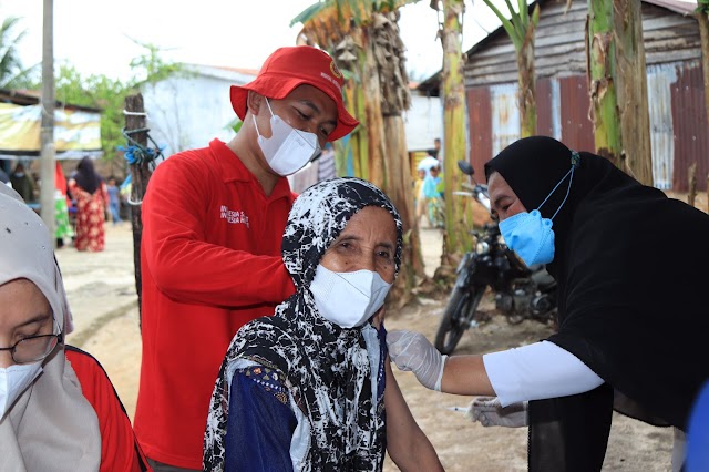 Suntikkan 2000 Dosis Vaksin Di Labura, Kabinda Sumut Minta Masyarakat Tetap Terapkan Prokes