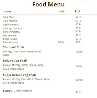 Organic Rasoi menu 1