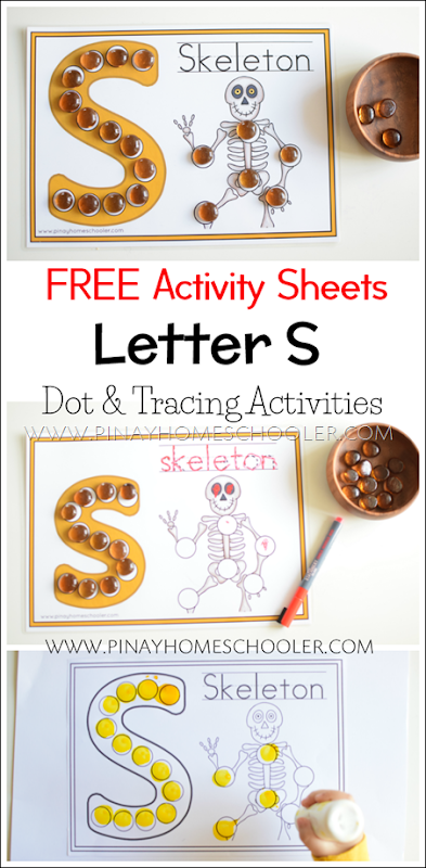 FREE Letter S Dot and Tracing Activity Sheets