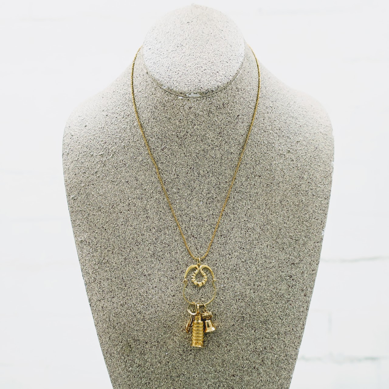 14 K Gold Charm Necklace