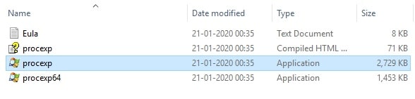 Scarica il process explorer dal sito ufficiale di Microsoft se non ne hai già uno. Adesso esegui il file eseguibile...