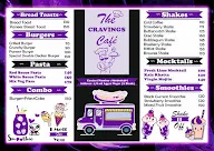 The Cravings Cafe menu 1