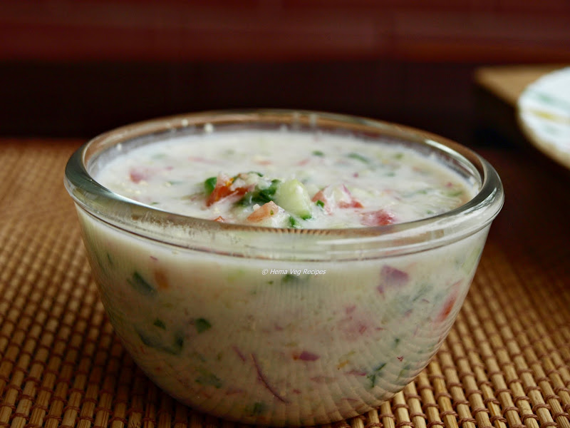 Cucumber Onion Tomato Raita