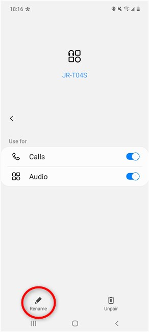 Как изменить имя устройства Bluetooth на Samsung Android