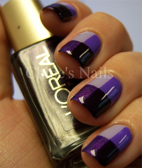 Chloe's Nails: Too much purple... NEVER!