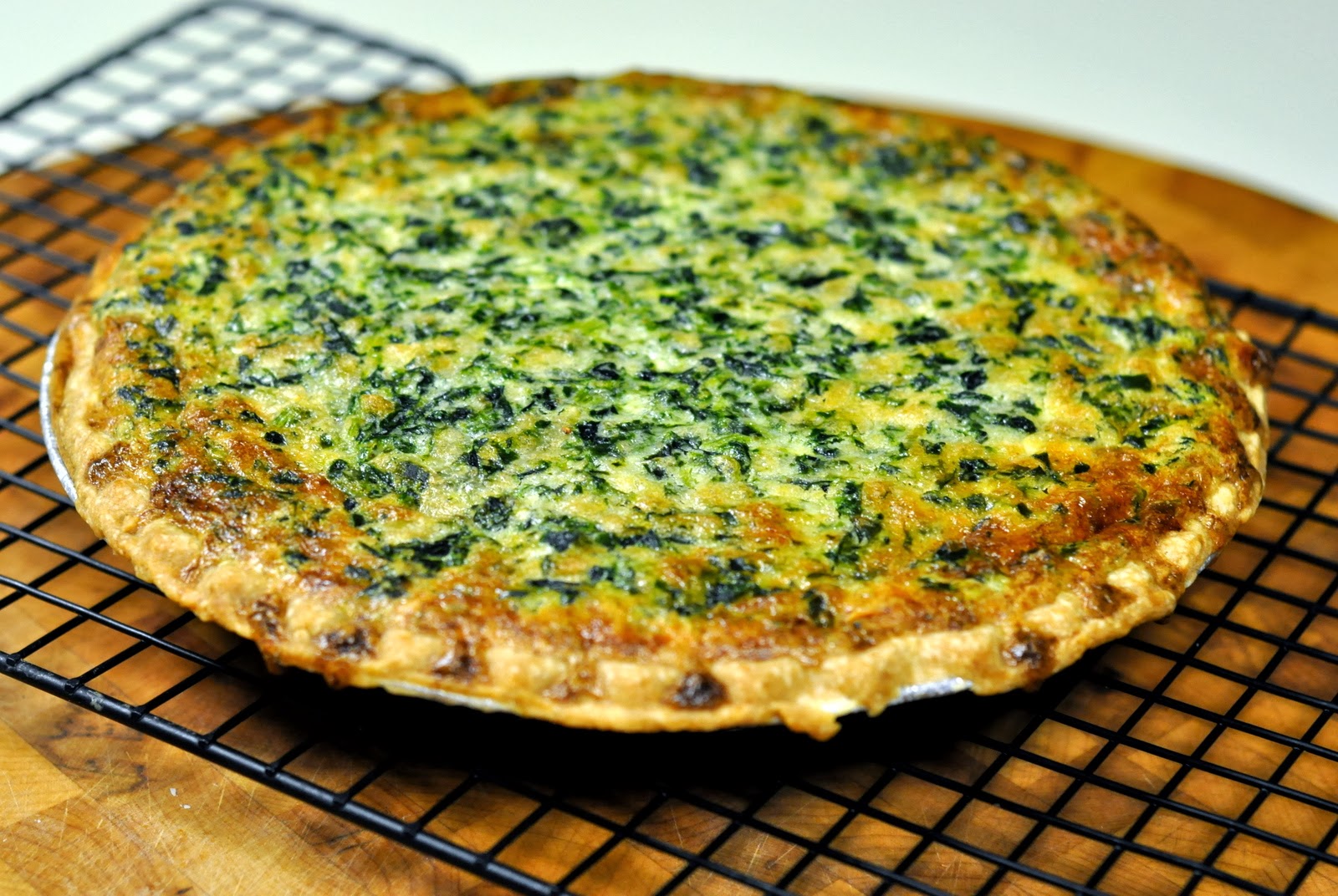 Spinach and Gruyere Quiche | Taste As You Go