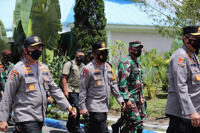 Kapolda Sumut Dampingi Kalemdiklat Polri dan Danjen Akademi TNI Tinjau Satlat Macan Latsitardanus XLI di Simalungun