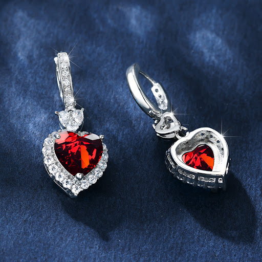Title 2, Platinum Topaz Blue Zircon Heart of the Ocean E...