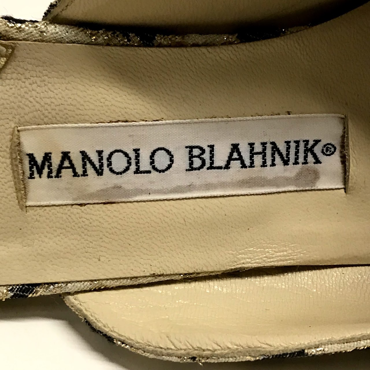 Manolo Blahnik Cheetah Mules