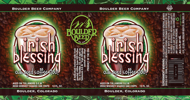 Boulder Beer Adding Irish Blessing Oak-Aged Coffee Stout Cans