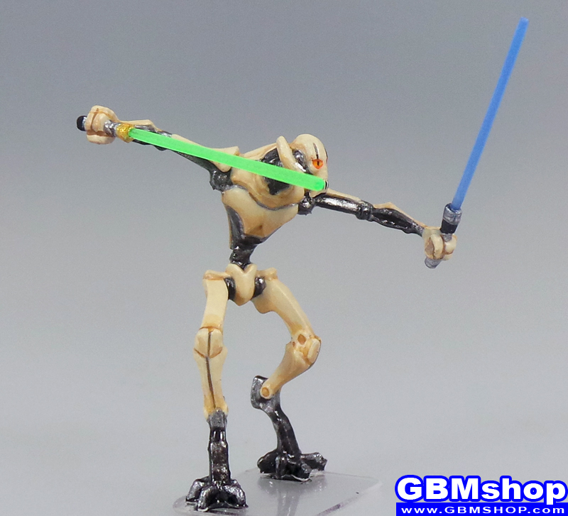 star wars miniature Imperial Assault General Grievous, Scourge of the Jedi #10 Galaxy at War Star Wars Minis Custom Customize and Painting