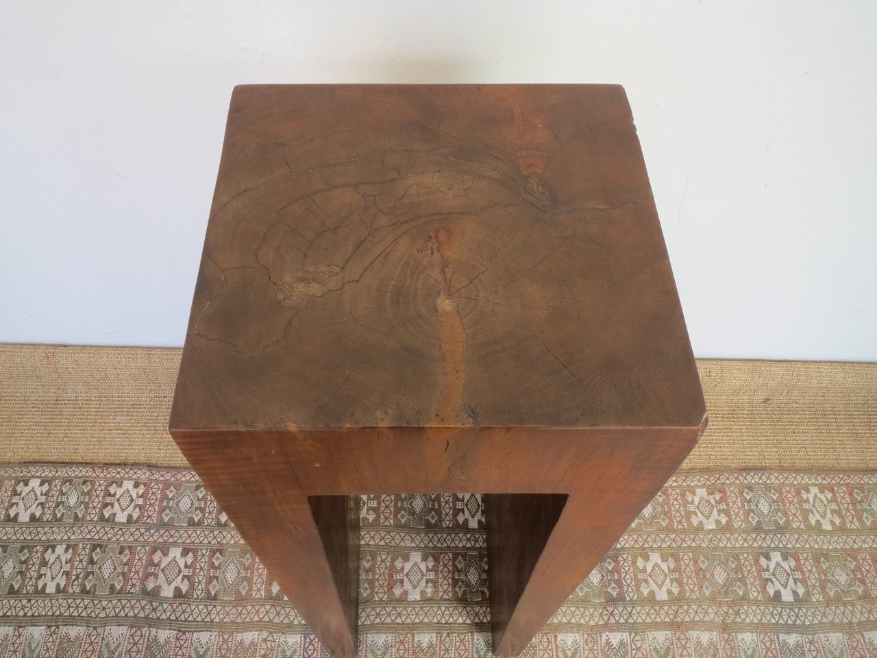 Solid Wood Side Table (Dark)