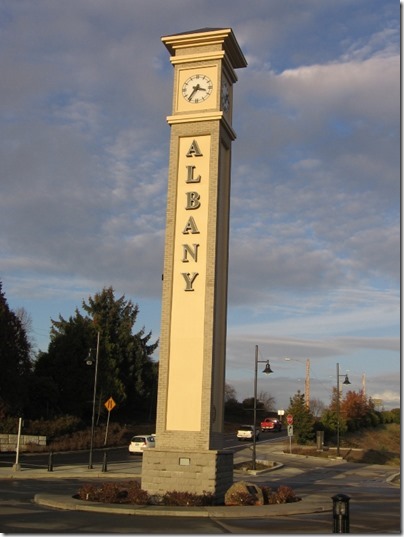 IMG_9509 Clock Tower at Depot in Albany, Oregon on December 4, 2007