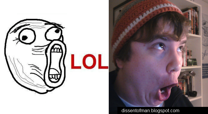 Dissent of Man: I make faces