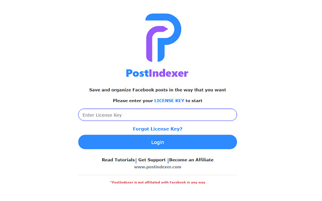 PostIndexer chrome extension