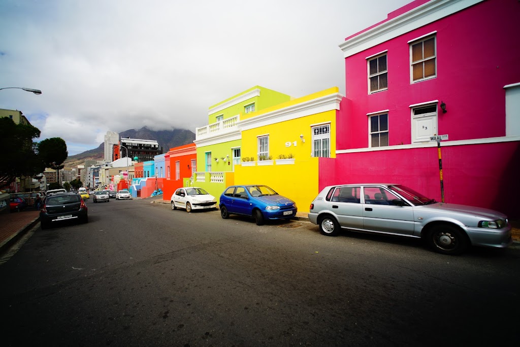 Bo Kaap colorful neighborhood in Cape Town