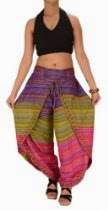 <br />Skirts N Scarves Womens New Cotton Emboridered Multi color Aladdin Dhoti Pant / Harem