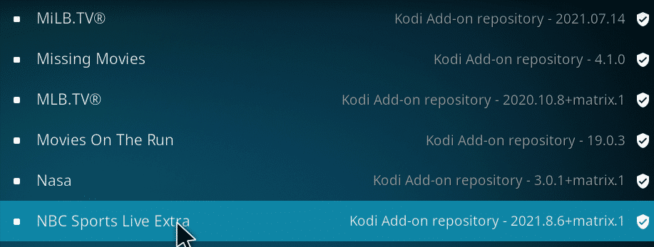 เอ็นบีซี สปอร์ต ไลฟ์ เอ็กซ์ตร้า  สุดยอด 7 สุดยอด Kodi Sports Addons