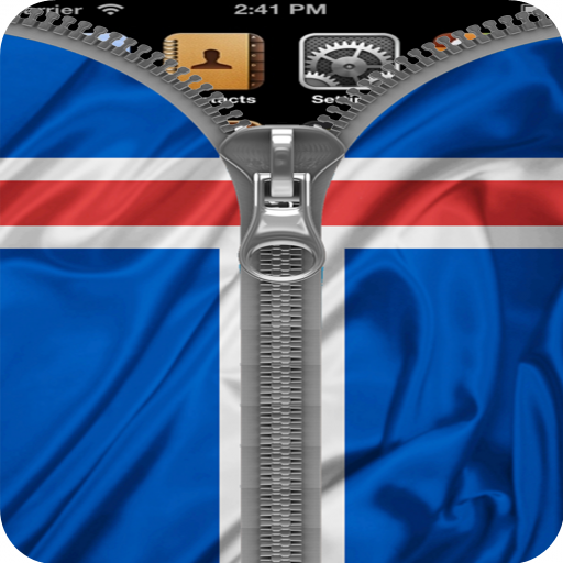 Iceland Flag Zipper Screenlock