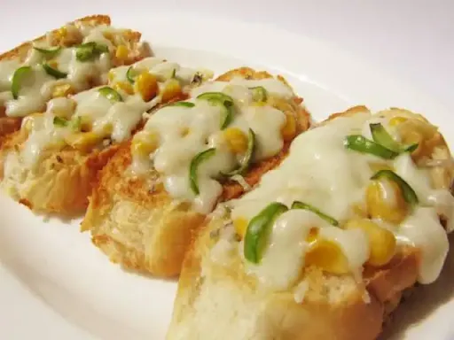 Corn And Jalapenos Garlic Bread