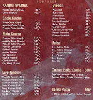 Kandoi Brothers menu 1