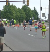 Parting shots as she approaches the runners tunnel