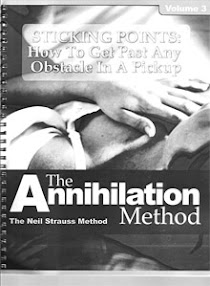 Cover of Neil Strauss's Book The Annihilation Method Sticking Points How To Get Past Any Obstacle In A Pickup