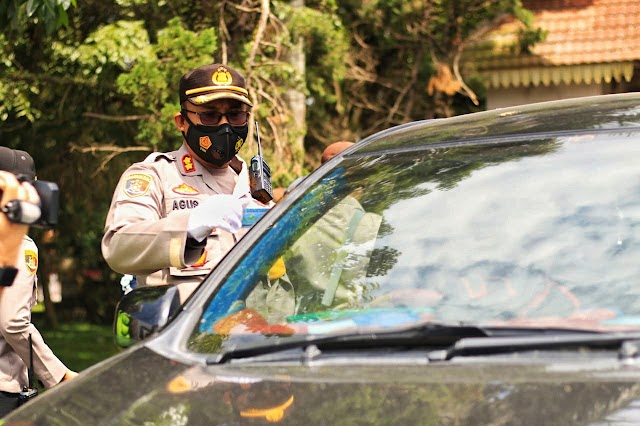 Kapolres Tebing Tinggi Tinjau Kesiapan Personil dan Pos Penyekatan