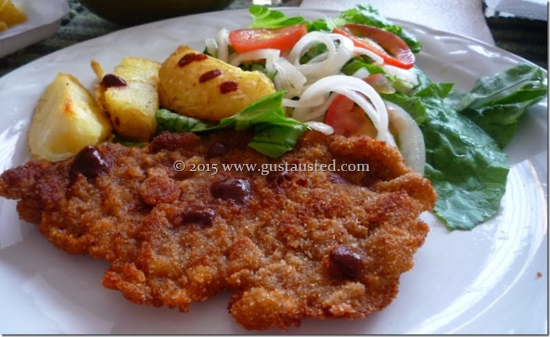 Gusta Usted? Comida Casera Mexicana: MILANESA DE RES CON PAPAS Y ENSALADA  RECETA