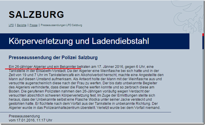 Algerier Presseaussendung Polizei Algerier Presseaussendung Polizei