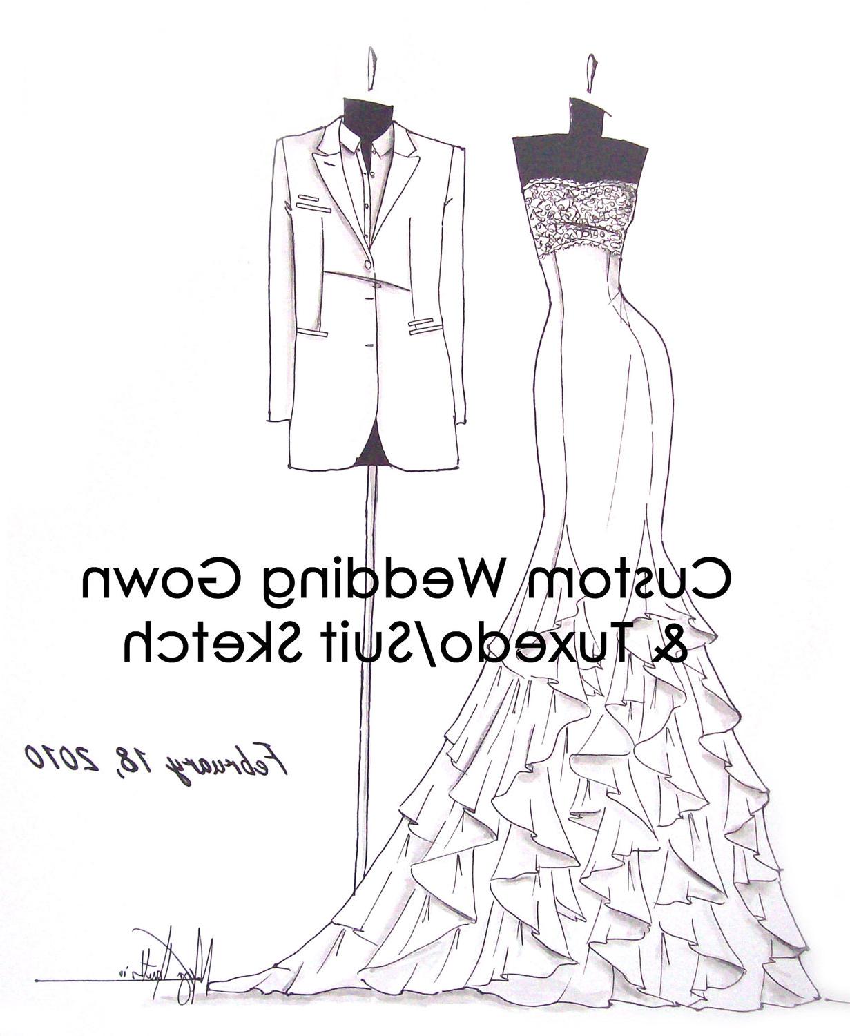 Custom Wedding Gown Tux