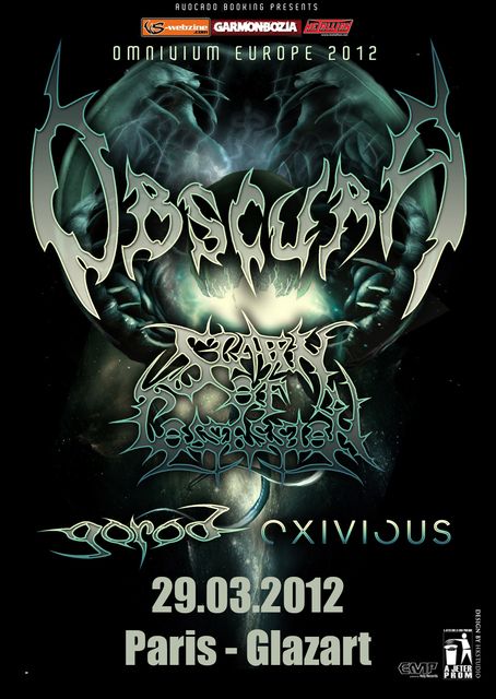 Obscura / Gorod / Spawn of Possession / Exivious @ Glaz'Art, Paris 29-03-2012